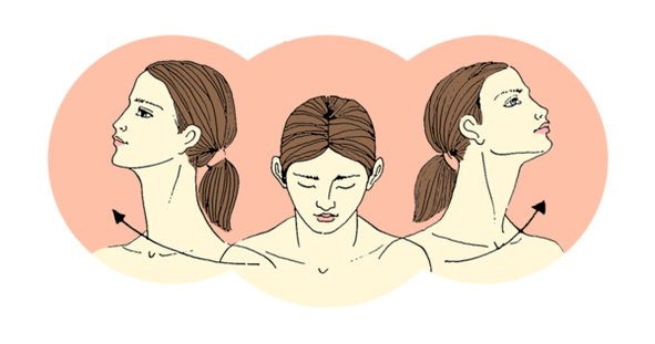 Turning your head will relieve pain in the neck